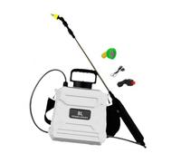 RoaQinFo Portable Sprayer, Practical And Versatile, with Telescopic Rod And Unique Shoulder Sprayer for Cleaning, 8L White