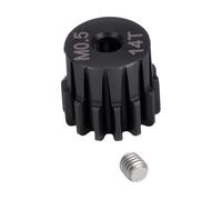 RoaQinFo RC Pinion Gear with Screw, Installable Upgrade Replacement for 1/18 And 1/24 Scale Remote-controlled Vehicles, Hobby DIY Accessory, 14T