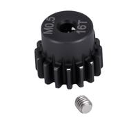 RoaQinFo RC Pinion Gear with Screw, Installable Upgrade Replacement for 1/18 And 1/24 Scale Remote-controlled Vehicles, Hobby DIY Accessory, 16T