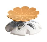 RoaQinFo Sensory Swivel Chair for Children, Rotating Stool, Activity Seat, Balance Toy, Physical Development, Suitable for Parent-Child Coordination, Orange