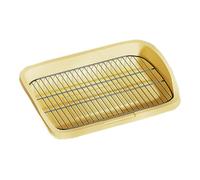 RoaQinFo Small And Medium-sized Dog Tray, Mesh, Reusable Dog Litter Tray, Training Tray, Stand, Yellow L