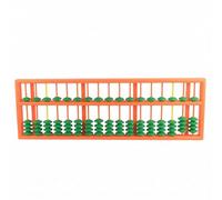 RoaQinFo Teaching Abacus Counting Tool Vertical Rods Two-Row Beads Educational Resource Suitable for Classroom Demonstration Student, One Bead On Top, Four Beads On Bottom