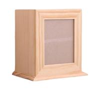 RoaQinFo Wooden Urn for Pet, Sturdy Cremation Casket with Photo Frame, Funeral Box, Memorial Gift Box, Khaki