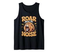 Roar Above the Noise Lion Faith Big Cat Tank Top