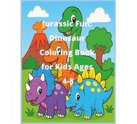 Roar & Color! Dinosaur Coloring Book for Kids Ages 4-8: 40 Cute & Easy Dinosaur Pages | Single-Sided | 8.5" x 11