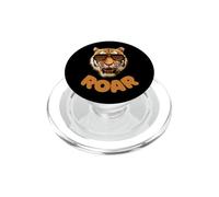 Roar Cute Childrens, Kids, Boys Roaring Real Tiger Face PopSockets PopGrip for MagSafe
