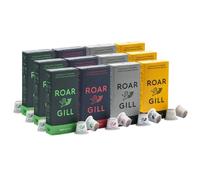 Roar Gill Colossal Variety 120 Compostable Coffee Pods - Compatible with Nespresso Original Machines - Intensity Level 7 - Layered cacao, hazelnuts & cedar - 100% Plastic-Free & Home Compostable
