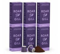 Roar Gill Compostable Coffee Pods - Compatible with Nespresso Original Machines - 100% Plastic-Free & Home Compostable (6 x Pack of 10, Ethiopia)