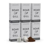 Roar Gill Compostable Coffee Pods - Compatible with Nespresso Original Machines - 100% Plastic-Free & Home Compostable (6 x Pack of 10), Decaf)
