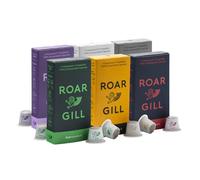 Roar Gill Discovery Variety 60 Compostable Coffee Pods, compatible with Nespresso Original Machines - Intensity Level 7 - Cacao, cedar, brittle toffee - 100% Plastic-Free & Home Compostable