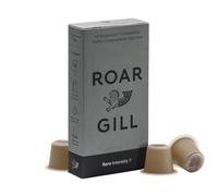 Roar Gill Rare Brazil 60 Compostable Coffee Pods - Compatible with Nespresso Original Machines - Intensity Level 7 - layered cacao, hazelnuts and cedar - 100% Plastic-Free & Home Compostable