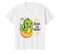 Roar I’m Here Cute Baby Dinosaur for Kids Toddlers 1/2 T-Shirt