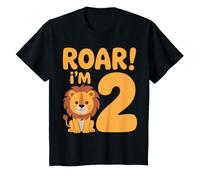 Roar I'm 2 Lion Safari 2nd Birthday 2 Year Old T-Shirt