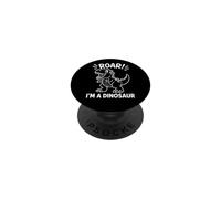 Roar I'm a Dinosaur Funny Cute Dino T-Rex Drawing PopSockets Adhesive PopGrip