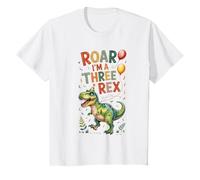 roar i'm a three rex 3 Rex Dinosaur 3rd Birthday T-Shirt