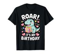 Roar It's My Birthday Dinosaur T-Shirt