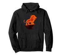 Roar of the Firey Lion Art, Love Lions Pullover Hoodie