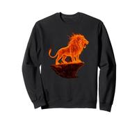 Roar of the Firey Lion Art, Love Lions Sweatshirt