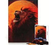 Roar of The Lion 1000 Pieces Jigsaw Puzzles for Adults Strengthen Memory Casual Fun Clean Edge Classic Gift (38x52cm)