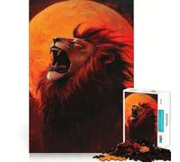 Roar of The Lion Hard Jigsaw Puzzle for Adults 1000 Pieces Improve Memory Relaxed Mind Sharp Edge Stylish Gift (38x26cm)