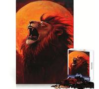 Roar of The Lion Jigsaw Puzzles for Adults1000 Pieces Memory Gain Stress Relief Design Assembly Memorable Gift (50x75cm)