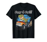 Roar & Roll Dinosaur Monster Truck T-Shirt