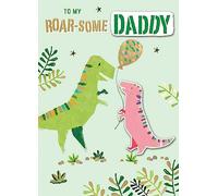 Roar-Some Daddy Dinosaur Embellished Birthday Greeting Card Just to Say Cards JT247