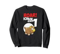 Roar Triceratops 1st Birthday Boys 1 Years Dinosaur Sweatshirt