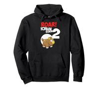 Roar Triceratops 2nd birthday boy 2 years dinosaur Pullover Hoodie