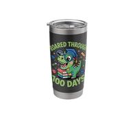 Roared Through 100 Days Dinosaur Stainless Steel Insulated Tumbler