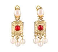 Roaring 20's Clip On Costume Earrings