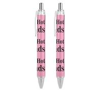 Roaring Cat,Fishes,Ocean Retractable Ballpoint Pen Black Ink 0.5mm Fine Point Pens Office Supplies 2 PCS Style-1