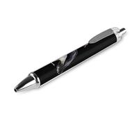 Roaring Cat,Fishes,Ocean Retractable Ballpoint Pen Black Ink 0.5mm Fine Point Pens Office Supplies 2 PCS Style-2