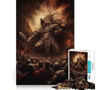 Roaring Conqueror Jigsaw Puzzle for Adults 1000 Pieces Memory Boost Group Play Pattern Assembly Xmas Surprise (50x75cm)