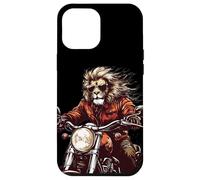 Roaring Down the Road with this Lion on a Motorcycle Case for iPhone 12 Pro Max
