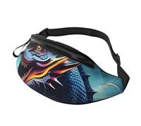 Roaring Dragon Fanny Pack for Men Women, Fashion Festival Fanny Pack, Travel Sport Walking Waist Bag