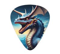 Roaring Dragon Guitar picks, 12 pieces per pack, 3 different thicknesses, suitable for guitar, bass, ukulele and other instruments.