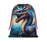 Roaring Dragon M Patterned Gift Bags - Add a touch of formality to weddings, Christmas, birthdays, and anniversaries - (S - L)