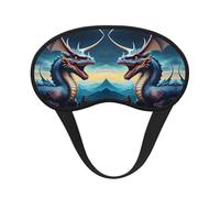 Roaring Dragon Sleep Mask Soft Eye MaskBlindfold Eyeshade Smooth Comfortable Eye Cover with