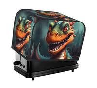 Roaring Dragon Toaster Cover 2 Slice, Waterproof Bread Machine Covers with Pockets Universal Size Kitchen Small Appliance Cover with Handle, Dust and Fingerprint Protection