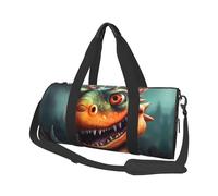 Roaring Dragon Travel Duffel Bag Sports Gym Bag, Lightweight Overnight Weekender Bag With Shoes Compartment Yoga Gym Sports Bag For Men Women