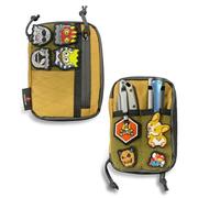 Roaring Fire Brigos EDC Organizer Pouch Nylon Utility Pouch with RFID Theft-Proof Pocket. EDC Pocket Organizer Pouch for Men, 3 YKK Zipper Pockets, 5 Insert Pockets (Simply Tradition Version)