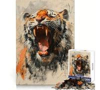 Roaring Fury Hard Jigsaw Puzzle for Adults 1000 Pieces Mind Challenge Toy Gentle Leisure Precise Cut Memorable Gift (38x52cm)