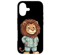 Roaring Giggles: Lion in Pajama Costume for Sleepy Lovers Case for iPhone 17
