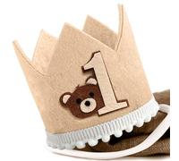 Roaring Good Time Bear Party Decorations Bear Baby Boy Crown 1st Birthday First Birthday Hat Wild One Baby Crown