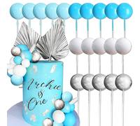 Roaring Good Time Blue Cake Decoration Blue Silver Balls Cake Topper Oh Boy Cake Topper Its a Boy Cake Decoration Baby Shower Cake Decoration for Wedding Bridal Shower Birthday