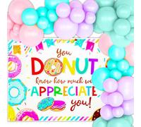 Roaring Good Time Donut Forget Us Party Decoration Backdrop Going Away Decor Farewell Decor Career Change Bachelorette Retirement Party Decorations Supplies