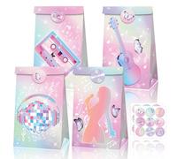 Roaring Good Time Dreamy Singer Popcorn Box Singer Theme Party Favor Bags Singer Theme Birthday Party Supplies Bags Candy Treat Bag for Birthday Wedding Bridal Shower