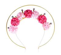 Roaring Good Time Flower Rose Halo Crown Spiked Crown Sunburst Zip Tie Headpiece Goddess Costume for Wedding Photoshoot Cosplay Pageant Festival Renaissance