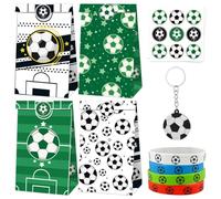 Roaring Good Time Football Party Bag Children's Birthday Boy Party Bag Children's Football Whistle Bracelet Key Ring Football Decoration Birthday
